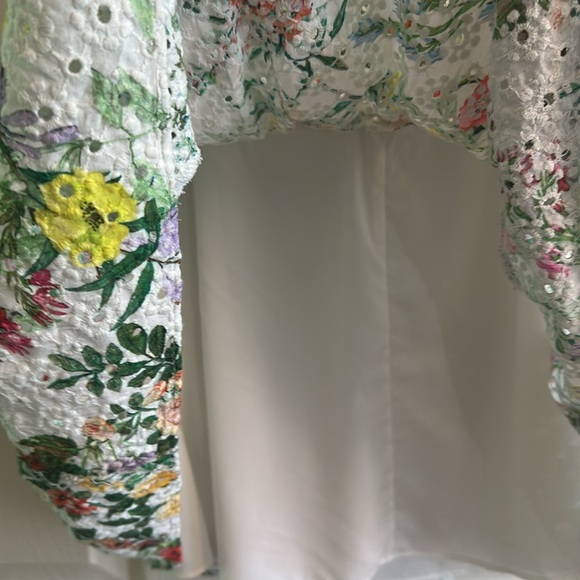 Alice + Olivia Kristie Sweetheart Puff Sleeve Mini Dress 10. Like new. - Picture 6 of 9